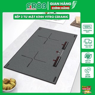Bếp điện BG Grob - Bếp 2 từ , mặt kính Vitro Ceramic siêu chịu nhiệt