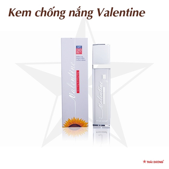 Kem Trắng Da Chống Nắng Valentine lọ 50g, Spf 30 và PA ++++ - Sao Thái Dương