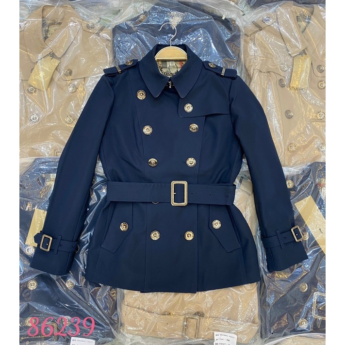 Áo khoác măng tô bbr kaki dáng ngắn QCCC