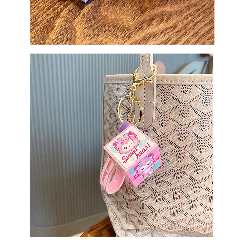 Móc Khóa Hình Khối Rubik Mini Hoạt Hình Dễ Thương