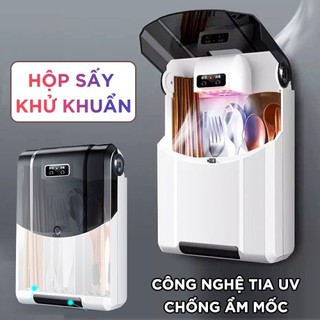 Hộp sấy khử khuẩn, khử trùng, khử mùi muỗng đũa bằng tia uv treo tường