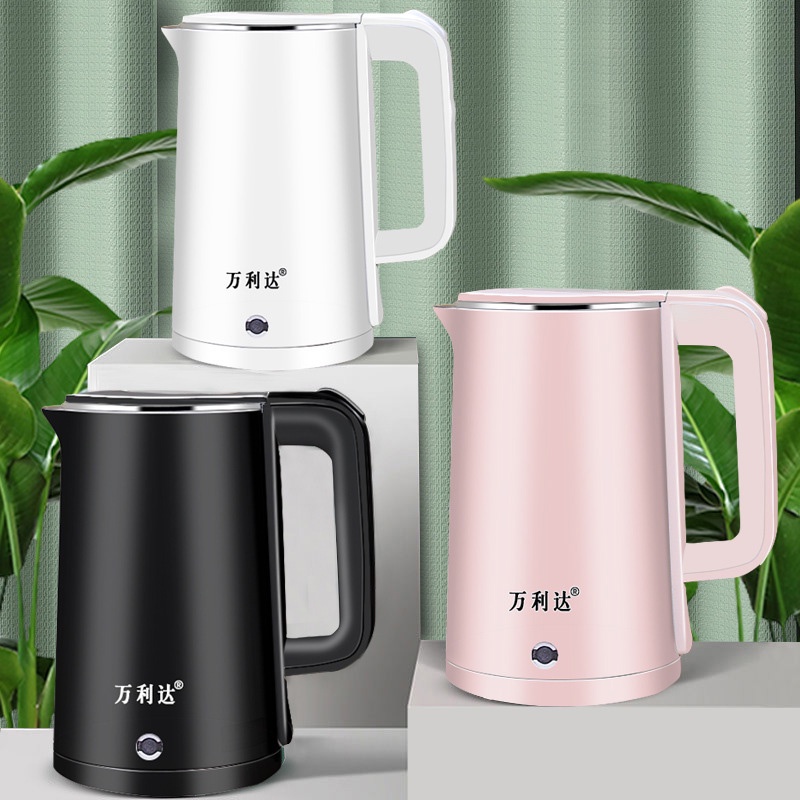 Ấm điện KAIMEIDI bằng thép không gỉ hai lớp dễ sử dụng