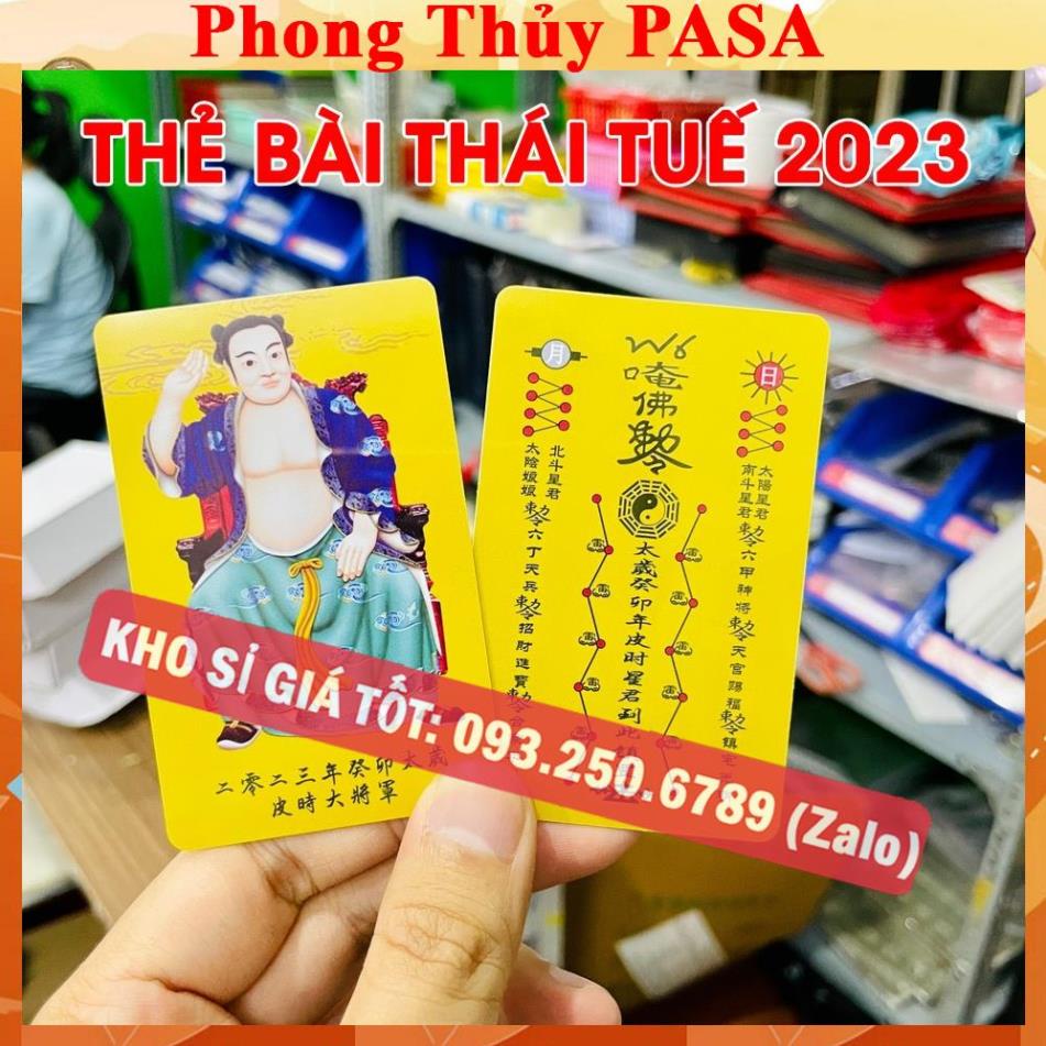 BÁN CHẠY Kim Bài Thái Tuế 2023 Giá Sỉ , Bằng nhựa cứng , Chuẩn Năm [THẺ NHỰA VÀNG]