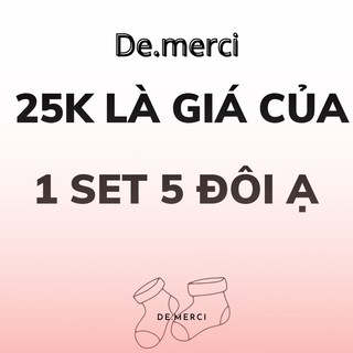 COMBO 5 ĐÔI VỚ MERCI CUTE PHONG CÁCH HÀN QUỐC