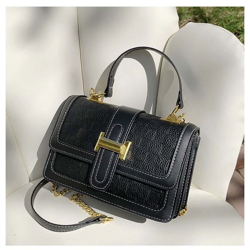 Mischa Túi Đeo Vai Hình Vuông Cỡ Nhỏ Màu Tương Phản Phong Cách Hàn Quốc Đơn Giản Thời Trang