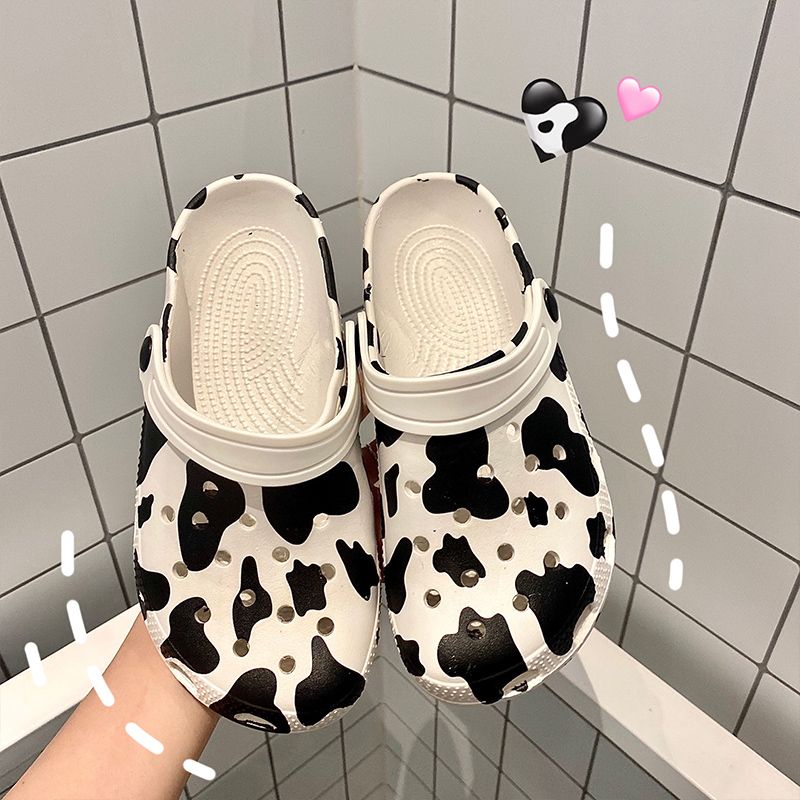 Stepping on Shit Dép Crocs Đục Lỗ Mềm Mại Thoải Mái Thời Trang Đi Biển Cho Mẹ Bầu