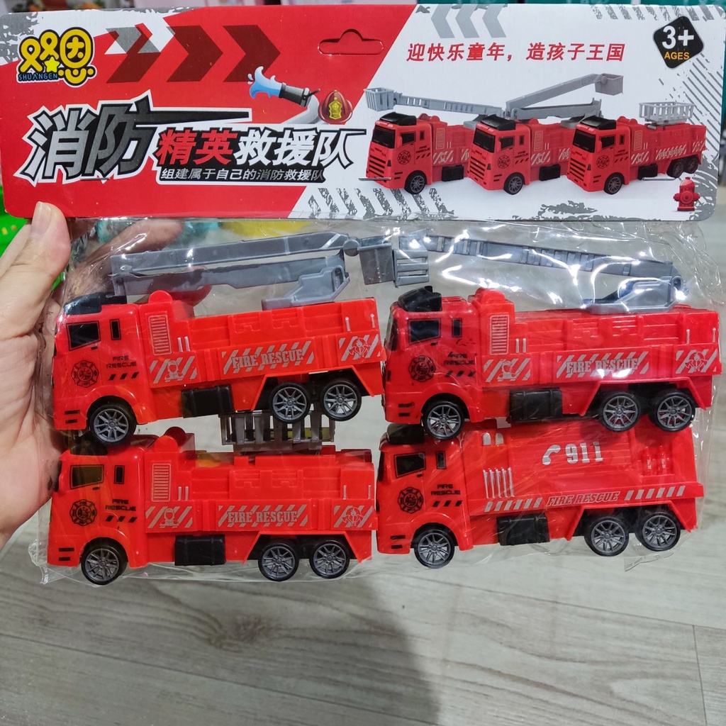 Túi 4 xe,6 xe công trình cho bé