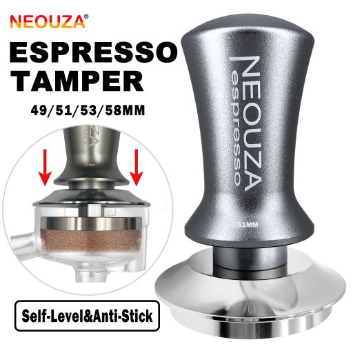 Đế Cà Phê Espresso Tamper 51mm 53mm 58mm Tự Dính Bằng Thép Không Gỉ
