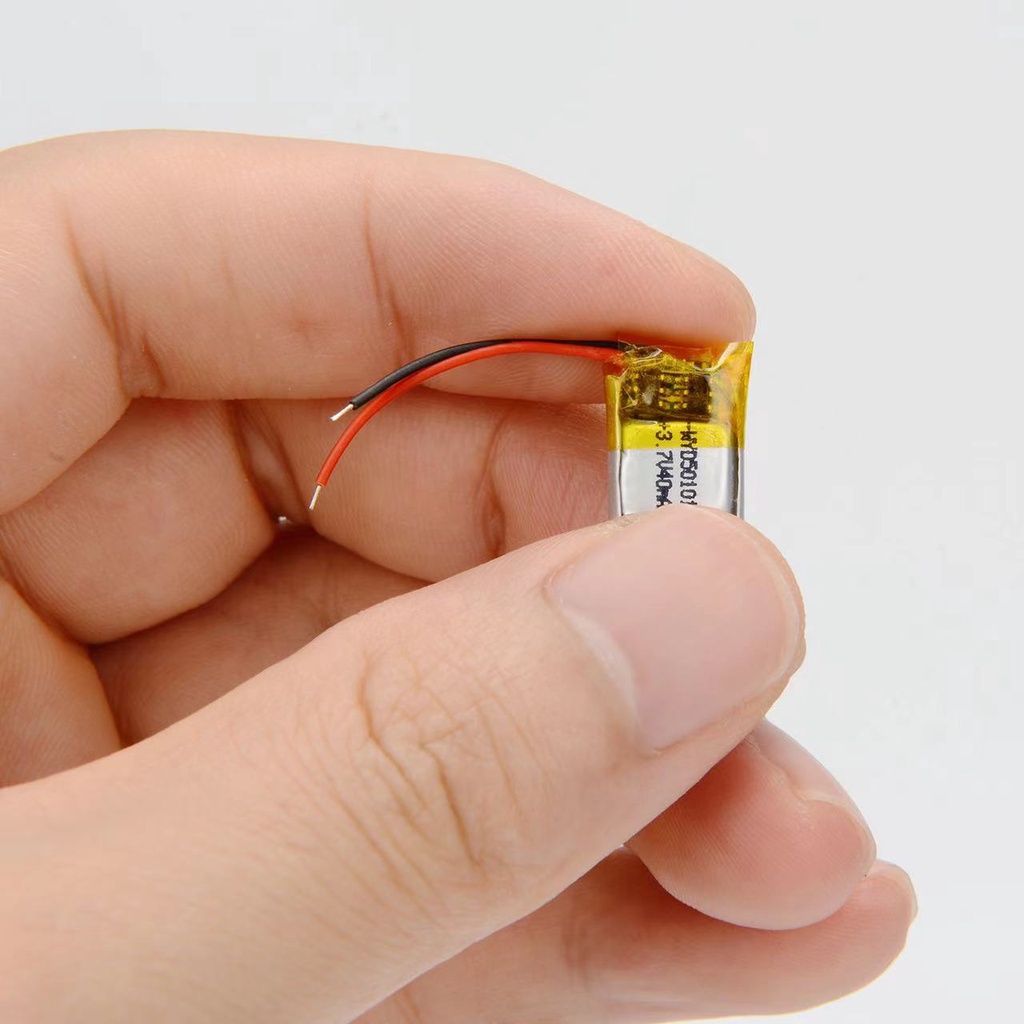 Pin Li-Po 3.7V 501012 40mAh (Lithium Polyme) 40mAh cho tai nghe Bluetooth (Có sẵn mạch bảo vệ sạc & đầu dây chờ)