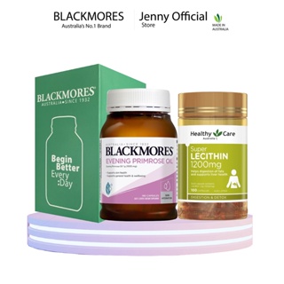 Combo Tinh dầu hoa anh thảo Blackmores + Mầm đậu nành Healthy Care của Úc