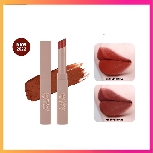 Son Thỏi Lì, Lên Màu Chuẩn, Mịn Mượt Nhẹ Môi Merzy Academia Cotton Lipstick - Chill Cosmetic