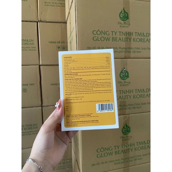 Cà Phê Sâm Collagen Giảm Mỡ Đẹp Da Chống Lão Hoá, Cân Bằng Nội Tiết Tố Hộp 12 gói.