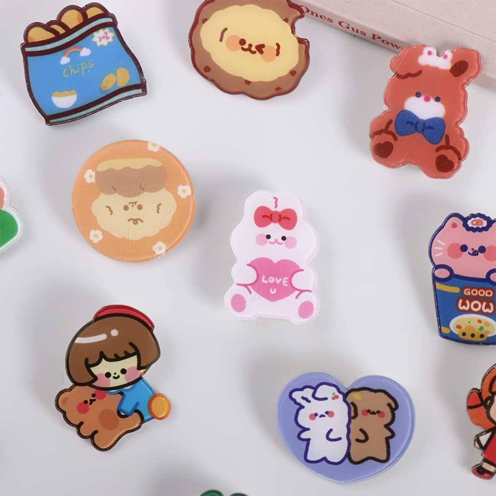 Ghim Cài Áo Bằng acrylic Họa Tiết Hoạt Hình Dễ Thương