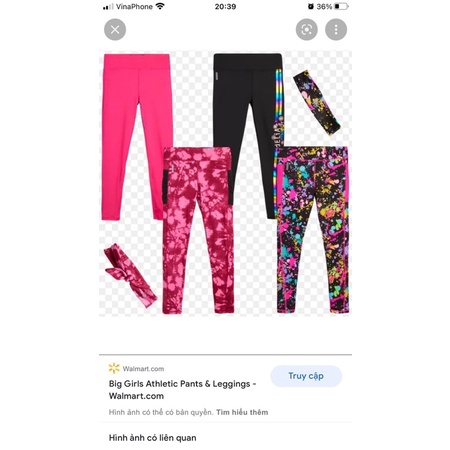 Set quần legging cho bé gái xuất dư