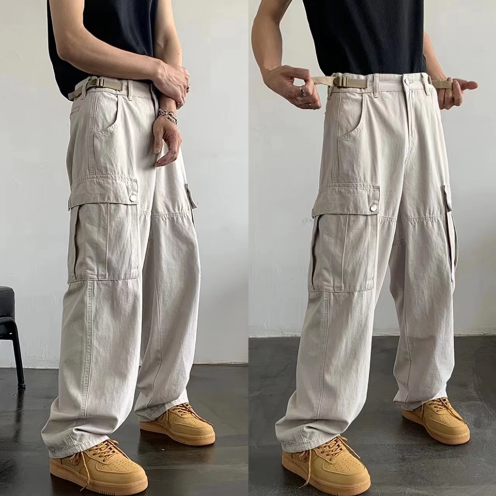 Quần túi hộp nam nhiều túi màu sắc thời trang phong cách hàn quốc simple quần kaki túi hộp nam fashion unisex quần túi hộp ống rộng | BigBuy360 - bigbuy360.vn