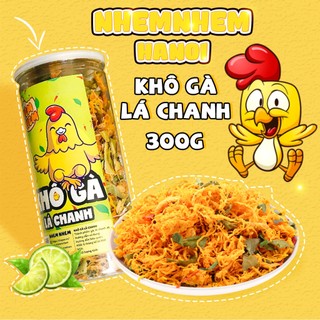 Khô gà lá chanh Nhem Nhem 300g Đồ ăn vặt Hà Nội vừa rẻ vừa ngon hàng mới về tháng 11 năm 2022
