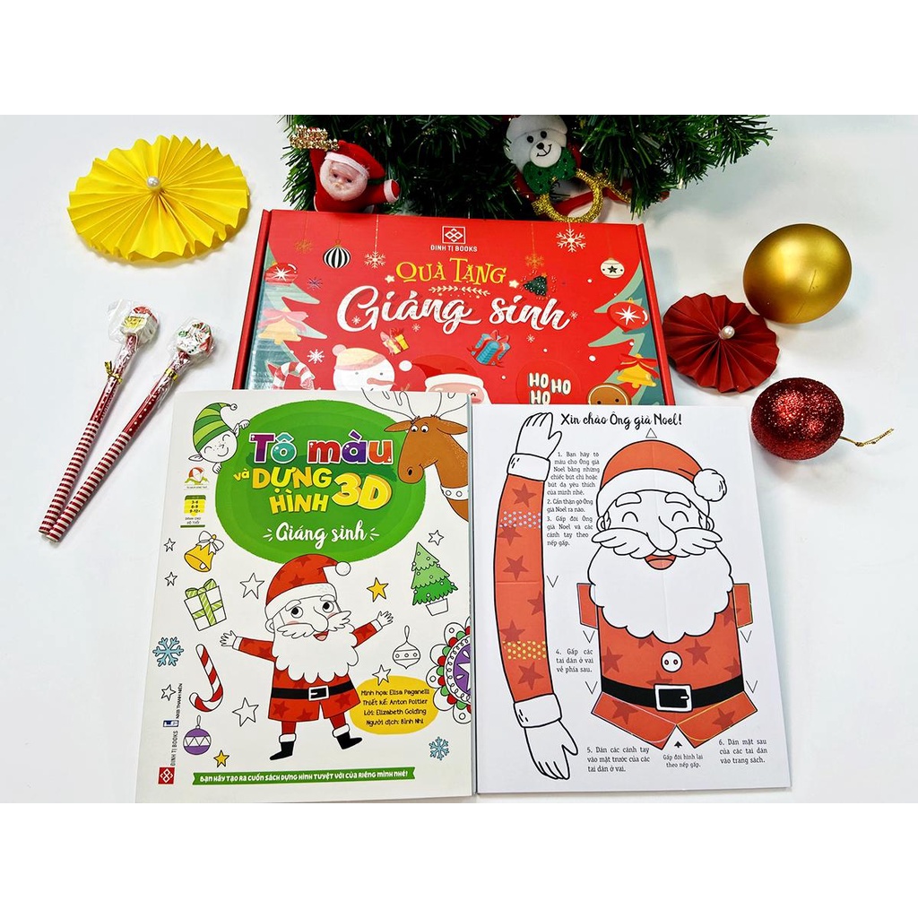 Sách - Hộp Quà Tặng Giáng Sinh 2022 Cho Bé Yêu