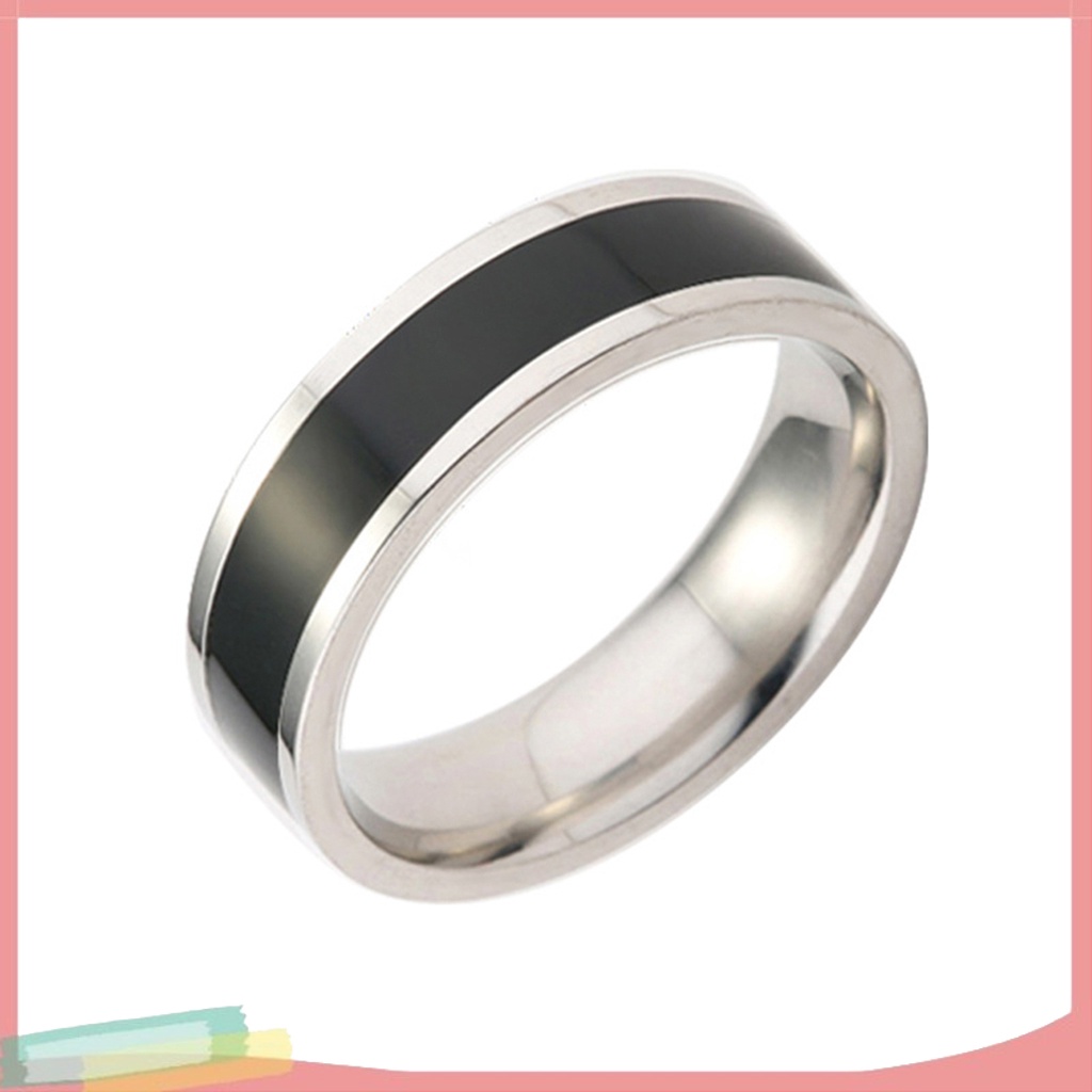 Nhẫn thép titan màu trơn đơn giản thời trang cho nam nữ chất lượng cao