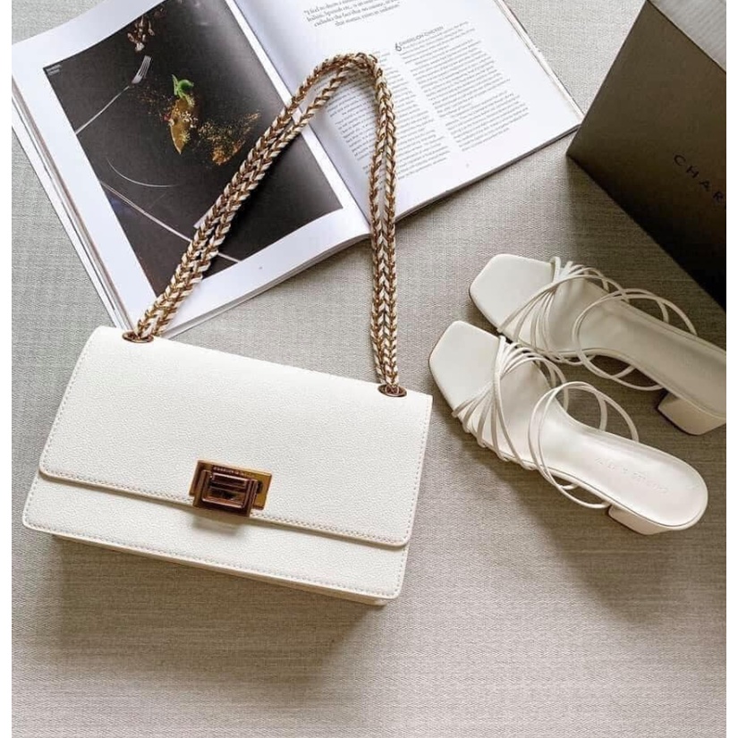 Túi Xách C&K Siêu Xinh Siêu Sang Dây Phối Xích Đeo Chéo Tiện Lợi