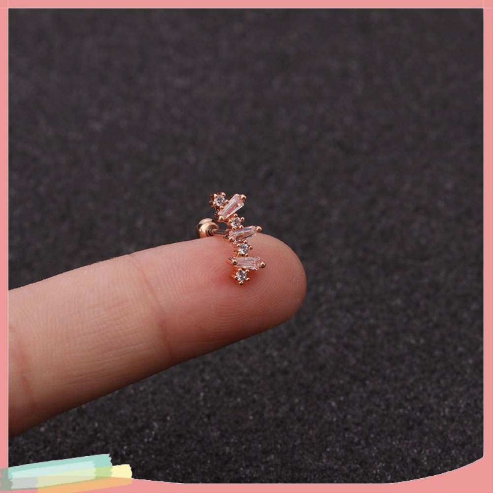 Khuyên tai đính đá đa hình dạng cho nữ giới