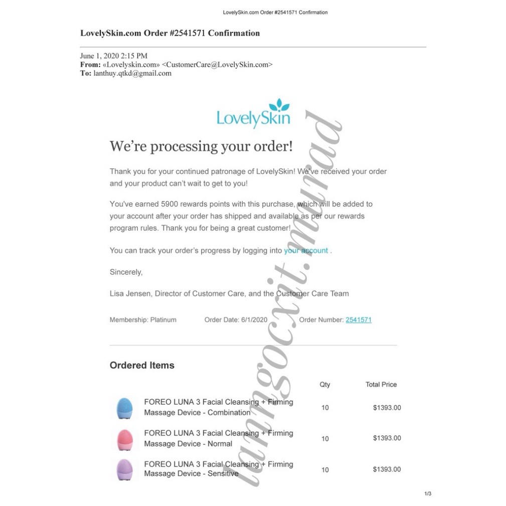 Máy Rửa Mặt Foreo Luna 3 chính hãng - Bảo hành 2 năm