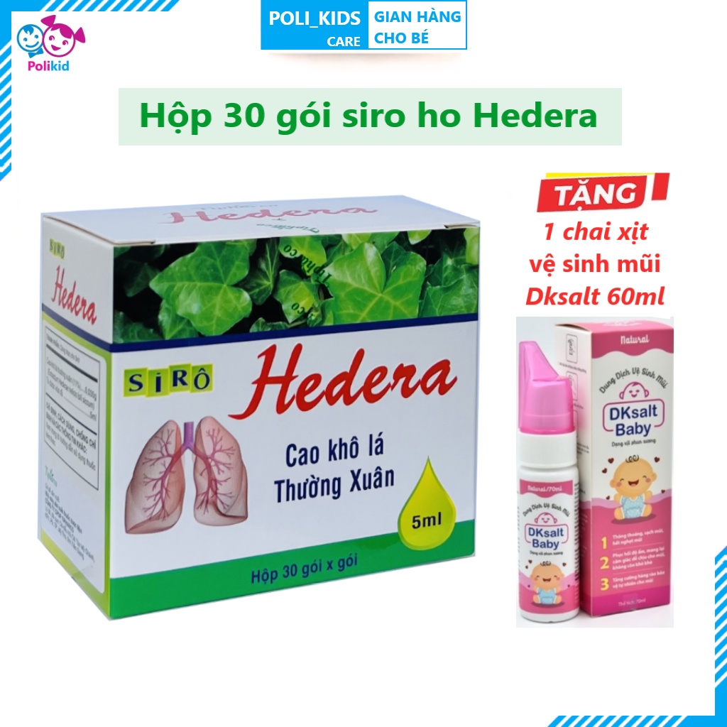 - Thảo dược lá thường xuân, bổ phế, giảm ho, dịu họng, loãng đờm cho bé