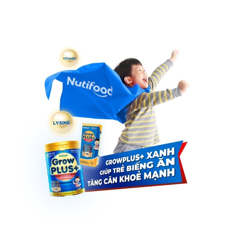 Sữa bột Nutifood GrowPLUS+ xanh, đỏ 1,5kg