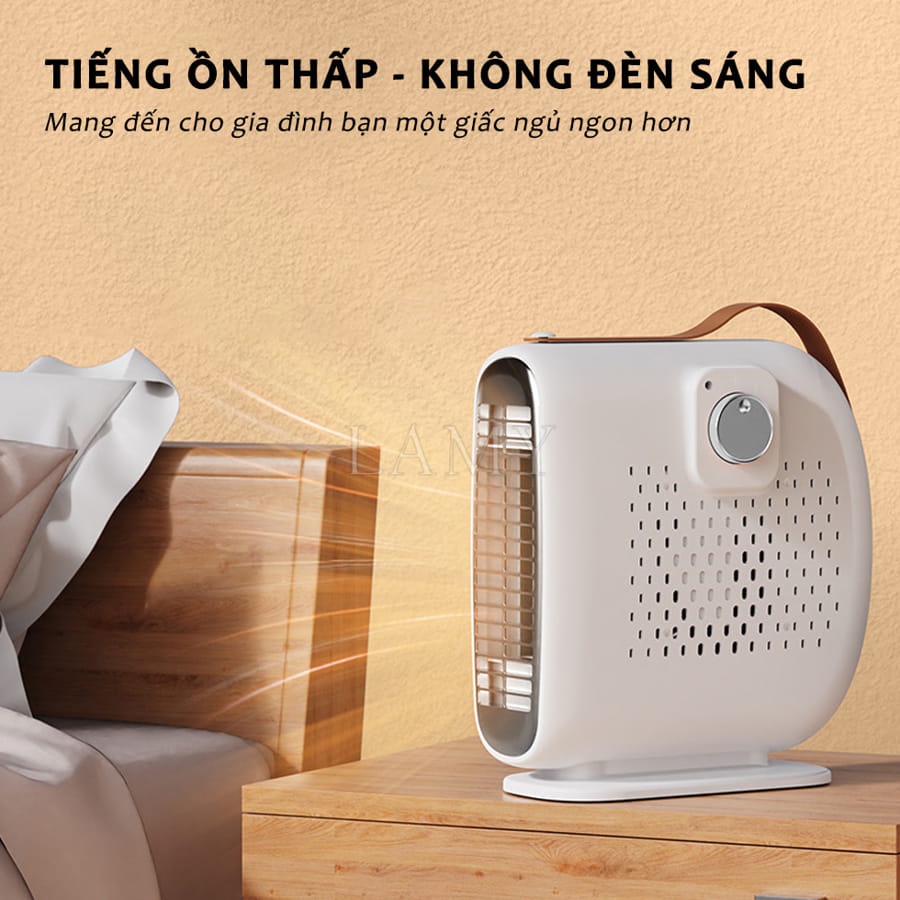 Máy Sưởi Ấm Mini Để Bàn Lona Cho Mùa Đông, Làm Ấm Siêu Nhanh, An Toàn Và Tiết Kiệm Điện