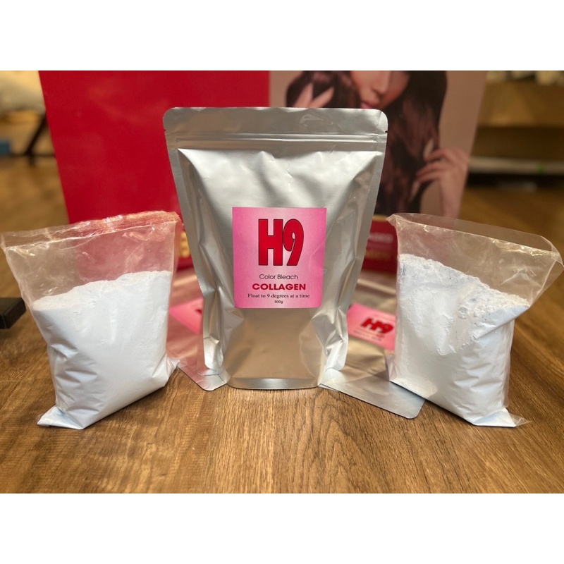 Bột Tẩy Tóc colagen H9 | Tẩy Êm Không Xót - Không Xơ Tóc - Lên Tông Nhanh