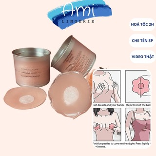 Miếng dán ngực hộp 👙FREESHIP👙 Miếng dán đầu ti silicon HỘP 5 CẶP - 10 miếng