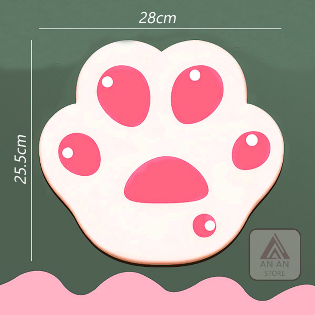 Lót Chuột Hình Chân Mèo Dễ Thương 280*255*3mm