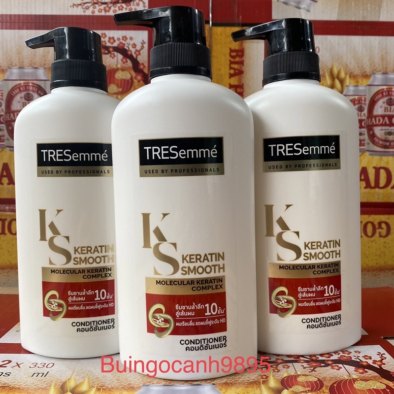 Dầu xả của thương hiệu TRESemmé Thái Lan. Dung tích 400ml(mầu đỏ)