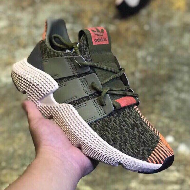 Giày sneaker thể thao Adidas Prophere Xanh Rêu pha Cam fullbox r