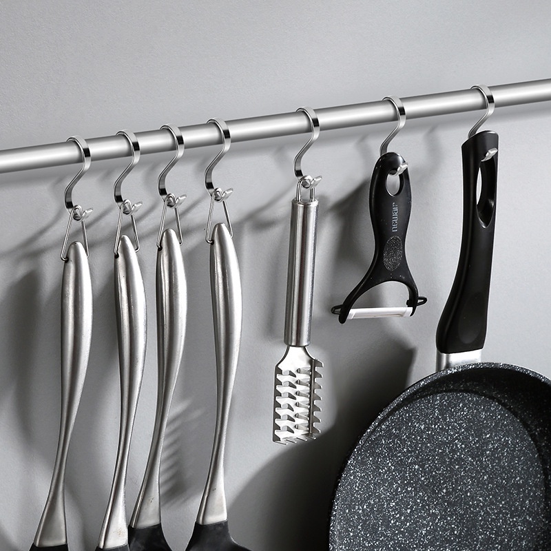 Móc Treo Đồ Hình Chữ S Dạng Dẹp Nhiều Kích Thước S304 – Vật Liệu Inox Không Han Gỉ