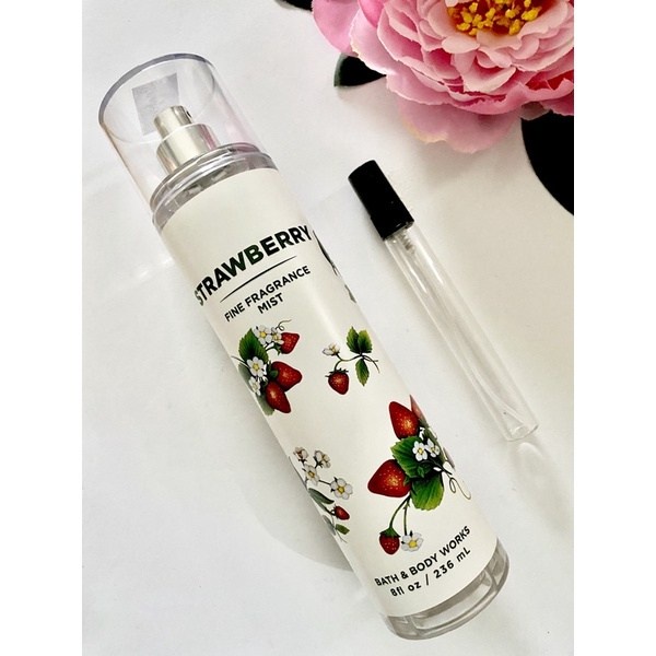 Xịt thơm Bodymist GIÁ RẺ STRAWBERRY ngọt thơm - Chiết 10ml