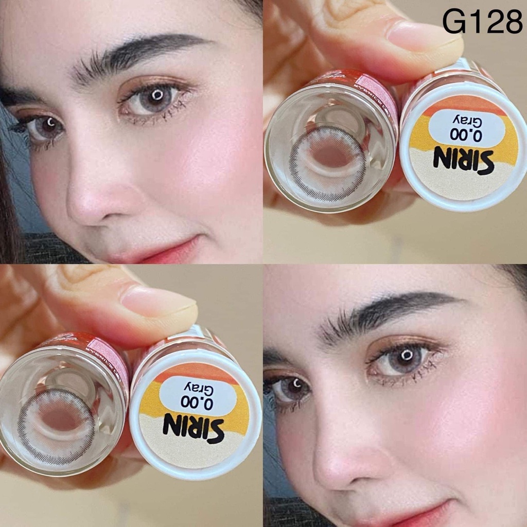 Lens mắt kính áp tròng Hàn Quốc L04 Sirin GREY giãn nhẹ ( mẫu video hướng dẫn đeo lens ko phải là sản phẩm bán).