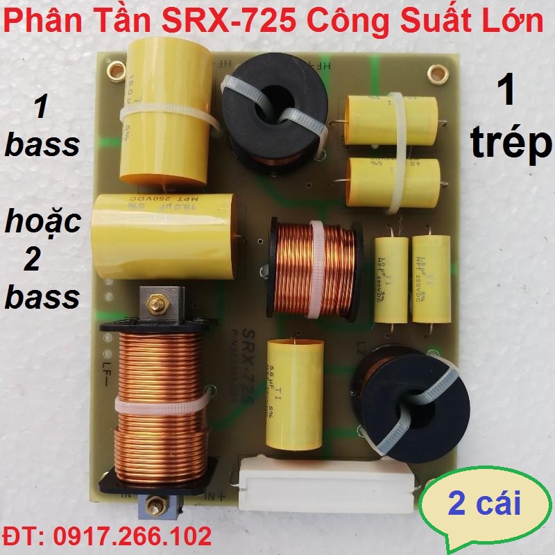 Cặp Mạch Phân Tần Loa 2 Đường Tiếng SRX725 - 2 bass 1 Treble - (Giá 2 Chiếc)