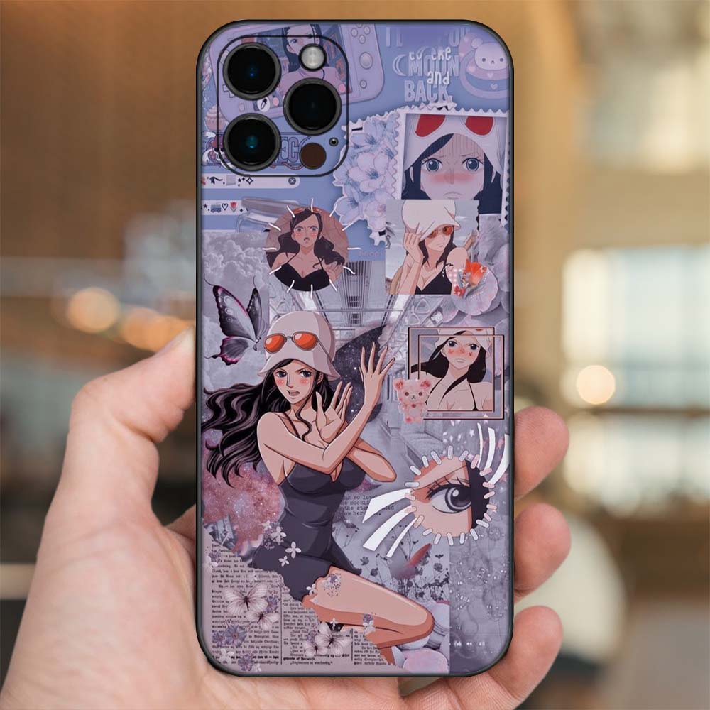 Ốp lưng iPhone 12 Pro Max dẻo đen cạnh vuông in hình Nico Robin One Piece Đảo Hải Tặc
