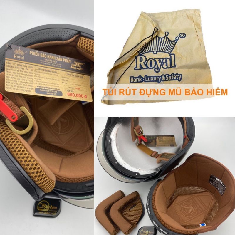 Bộ lót thay thế cho nón Royal m139 kính âm 9