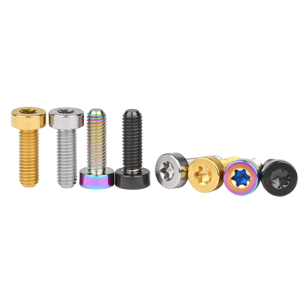Bu lông titan WANYIFA M5x15mm đầu vuông T25 ống lồng khóa đầu lục giác hoặc torx cố định ghi đông/ cùi đề/ cần xe đạp