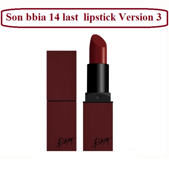 Son bbia 14 decadence last lipstick Version 3 3.5g hàng chính hãng màu đỏ thẩm