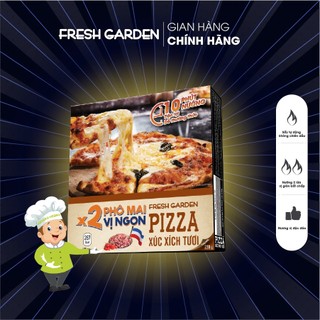 Bánh Pizza Xúc Xích Tươi FRESH GARDEN 220g Thơm Ngon Tiện Lợi Chỉ Với 10 Phút Nướng