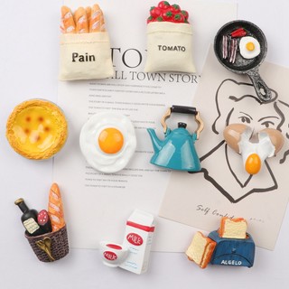 Sticker Dán Tủ Lạnh Hình Thức Ăn 3D Dễ Thương