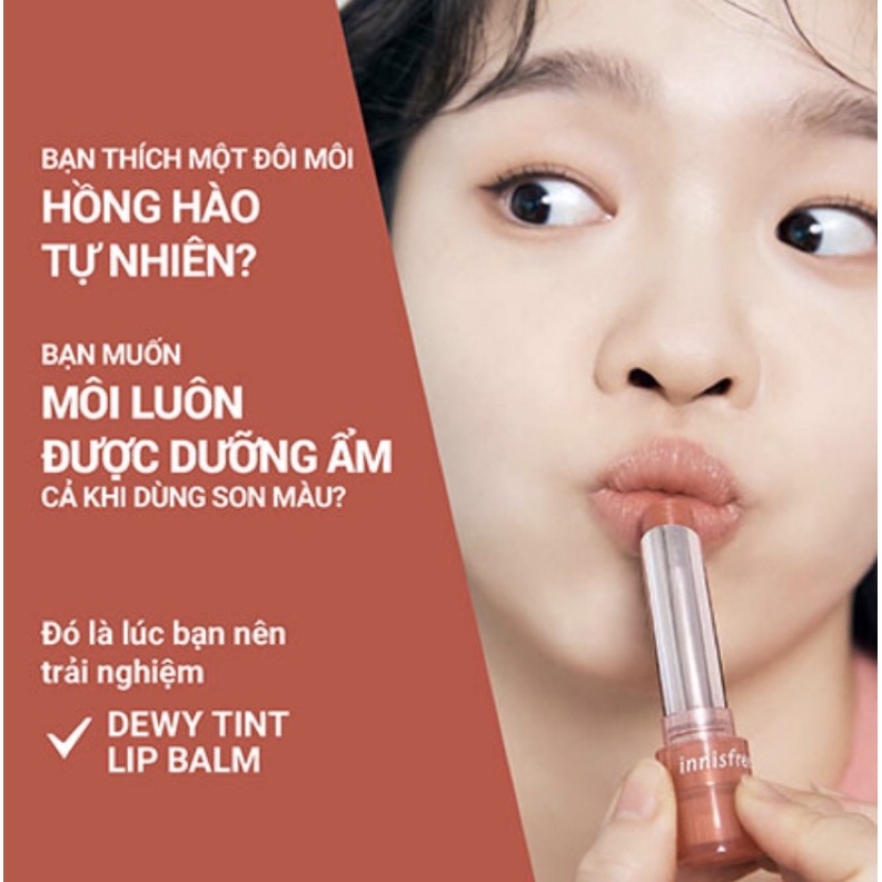 Son dưỡng có màu Innisfree Dewy Tint Lip Balm