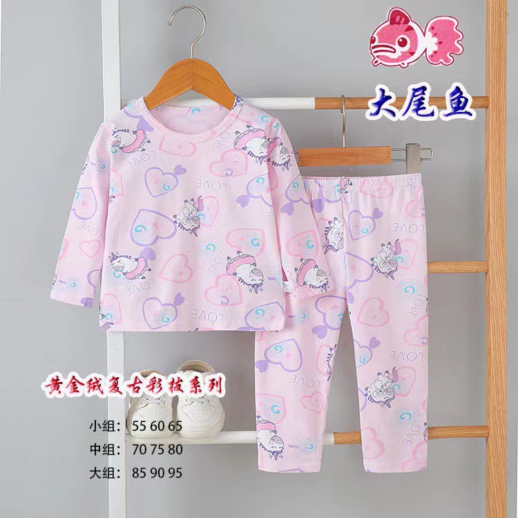 Bộ cotton xuất hàn QC, bộ dài tay cho bé trai, bé gái size nhí 7 - 15kg