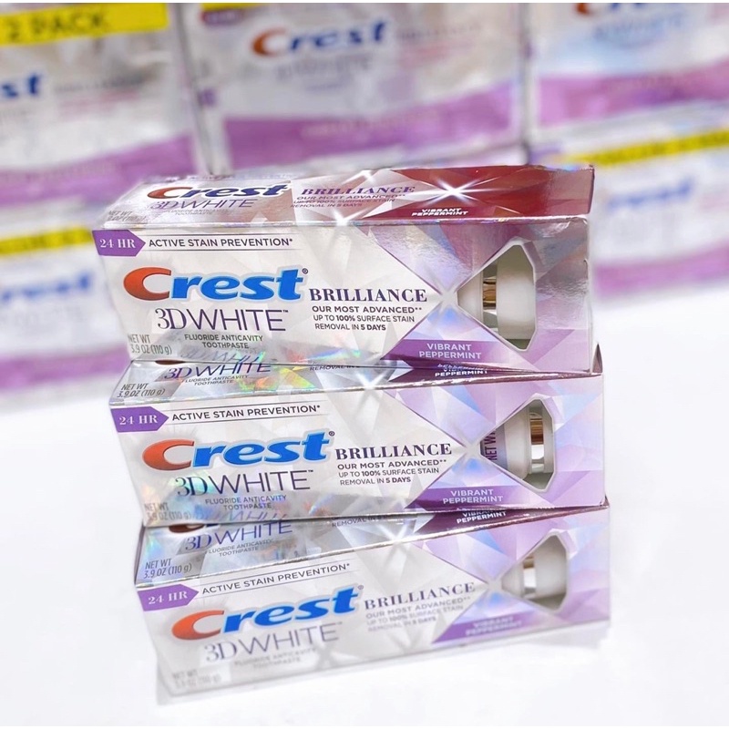 Kem đánh răng CREST 3D White Brilliance 110g