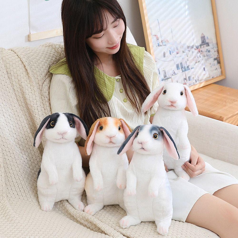 Thỏ Nhồi Bông Màu Cầu Vồng Dễ Thương