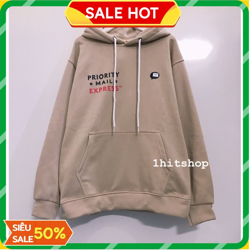 Áo Hoodie Form Rộng Unisex Tay Bồng Nam Nữ Lá thư propitanz, Áo khoác Sweater Chất Nỉ Dày dặn
