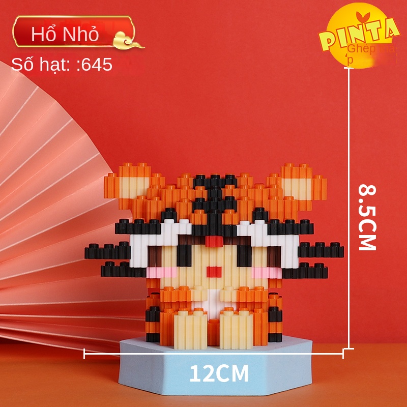 Lego 12 con giáp mini đồ chơi mô hình lắp ráp 3d cực kỳ đáng yêu và dễ - ảnh sản phẩm 7