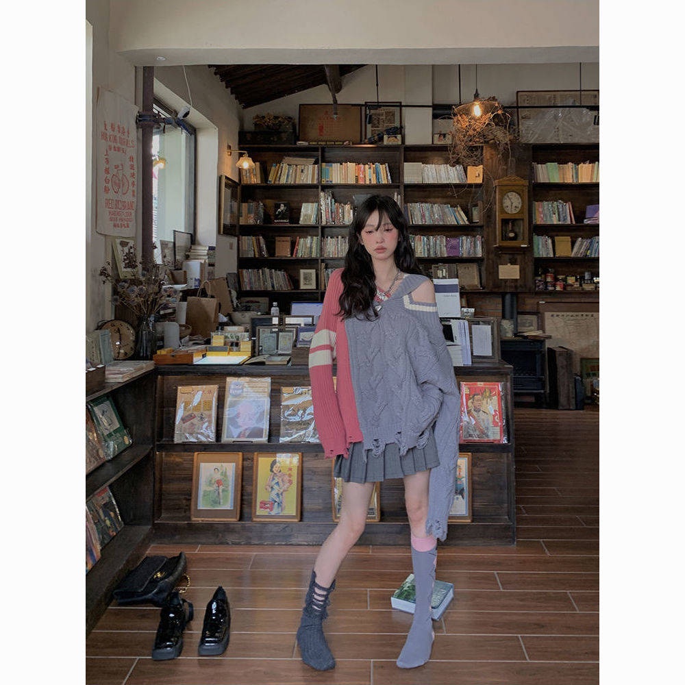 Áo Sweater Dáng Rộng Thiết Kế Mới Thời Trang Dành Cho Mùa Thu Đông